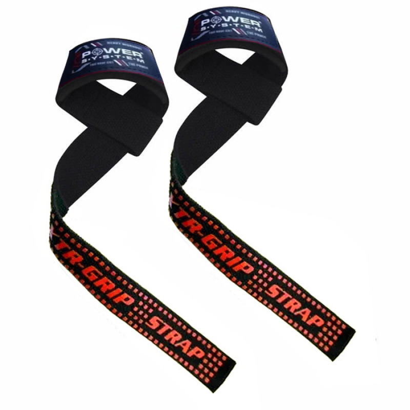 Лямки для тяги Power System PS-3430 XTR-Grip Straps Black/Red