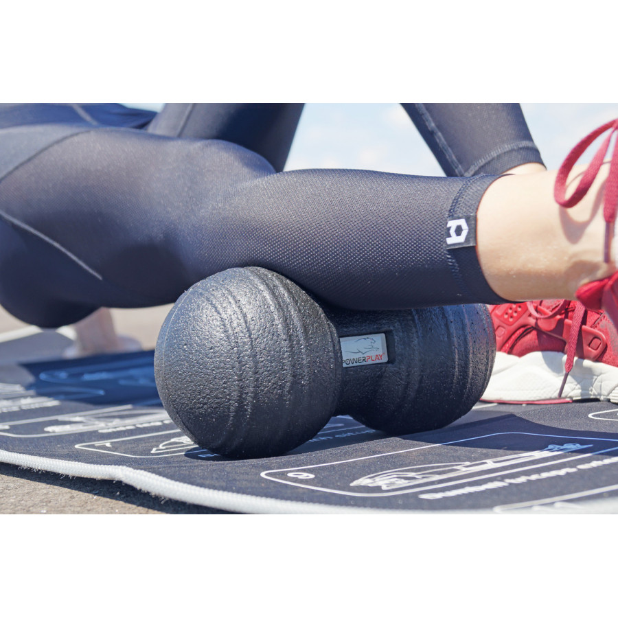 Набір масажних м'ячиків PowerPlay 4007 EPP Massage Ball Чорні (3 шт.)