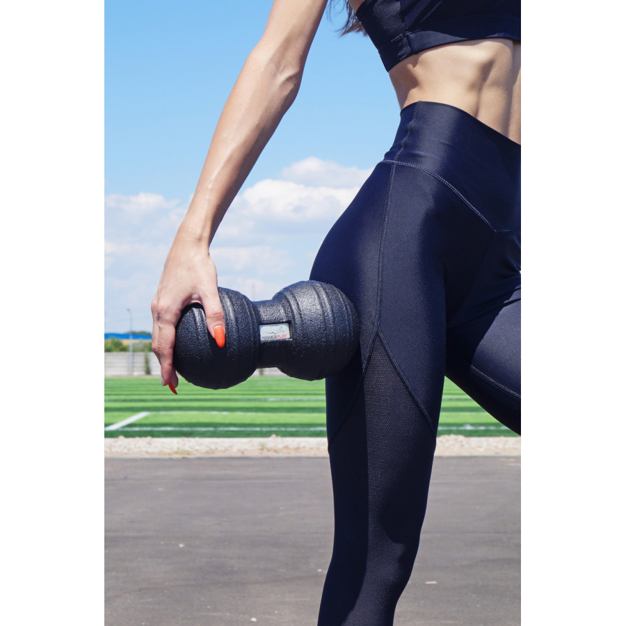 Набір масажних м'ячиків PowerPlay 4007 EPP Massage Ball Чорні (3 шт.)