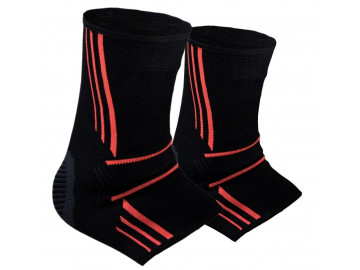 Бандажі на гомілкостоп Power System PS-6022 Ankle Support Evo Black/Orange (2шт.) M