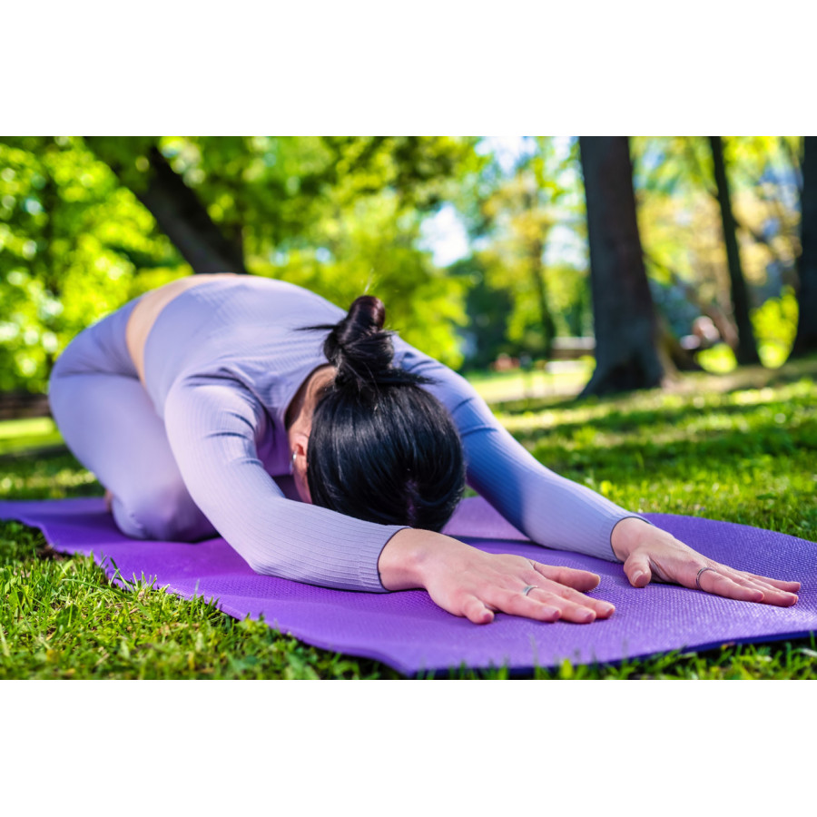 Коврик для йоги и фитнеса Power System PS-4014 PVC Fitness-Yoga Mat Purple (173x61x0.6)
