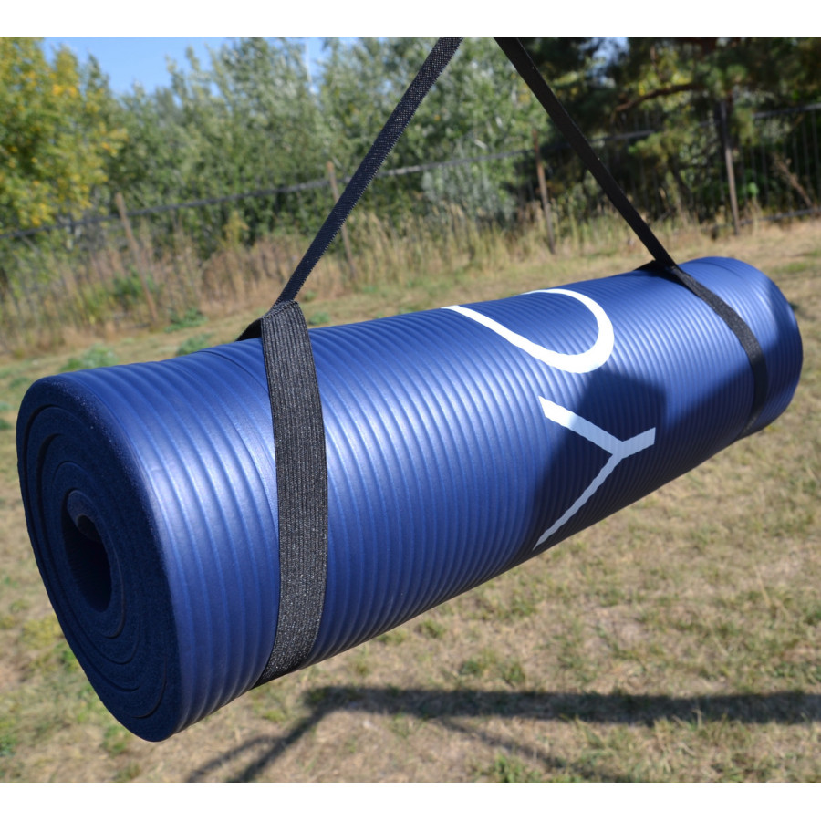 Килимок для йоги та фітнесу PowerPlay 4151 NBR Performance Mat Синій (183x61x1.2)