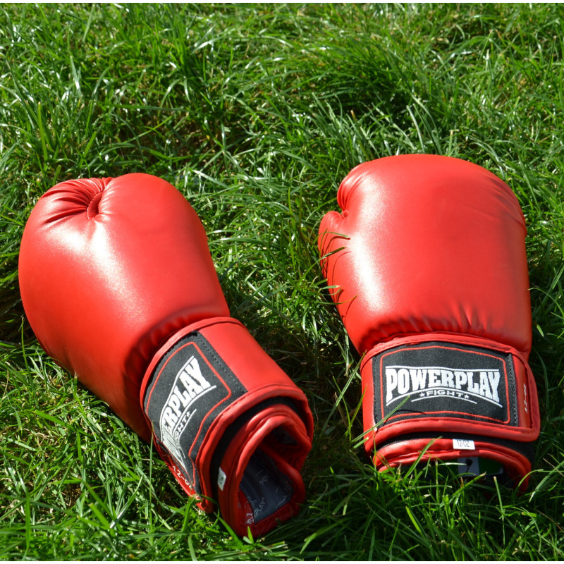 Боксерські рукавиці PowerPlay 3004 Classic Червоні 18 унцій