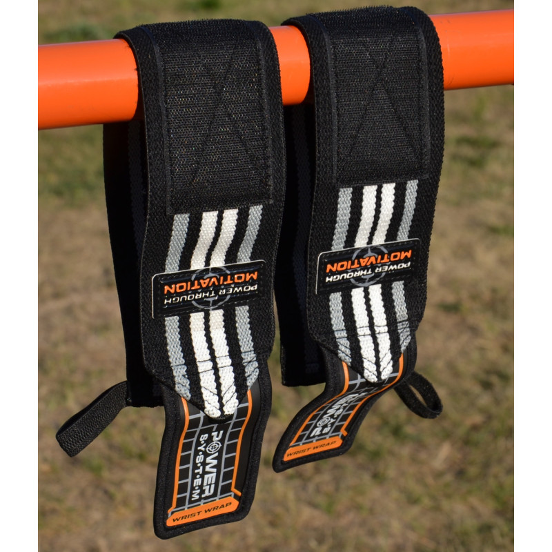 Кистьові бинти Power System PS-3500 Wrist Wraps Grey/Black