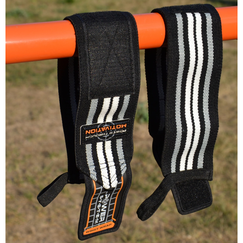 Кистьові бинти Power System PS-3500 Wrist Wraps Grey/Black