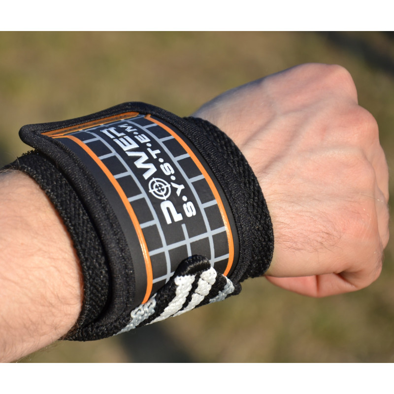 Кистьові бинти Power System PS-3500 Wrist Wraps Grey/Black