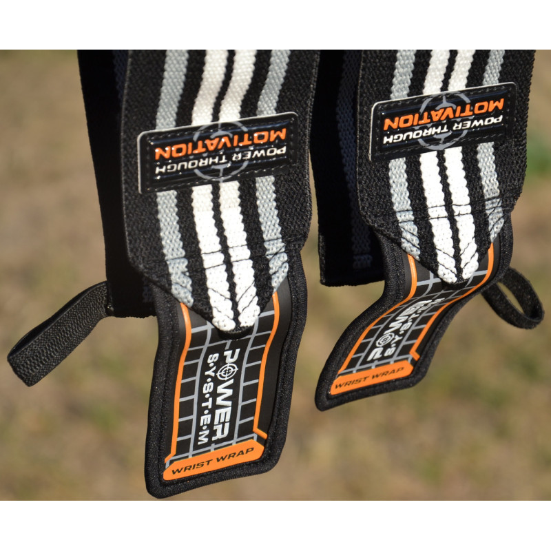 Кистьові бинти Power System PS-3500 Wrist Wraps Grey/Black