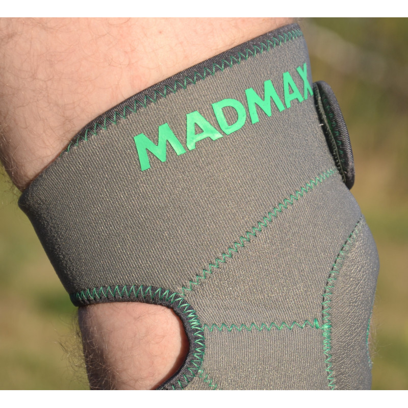 Наколінник MadMax MFA-295 Zahoprene Universal Knee Support Dark Grey/Green (1шт.)
