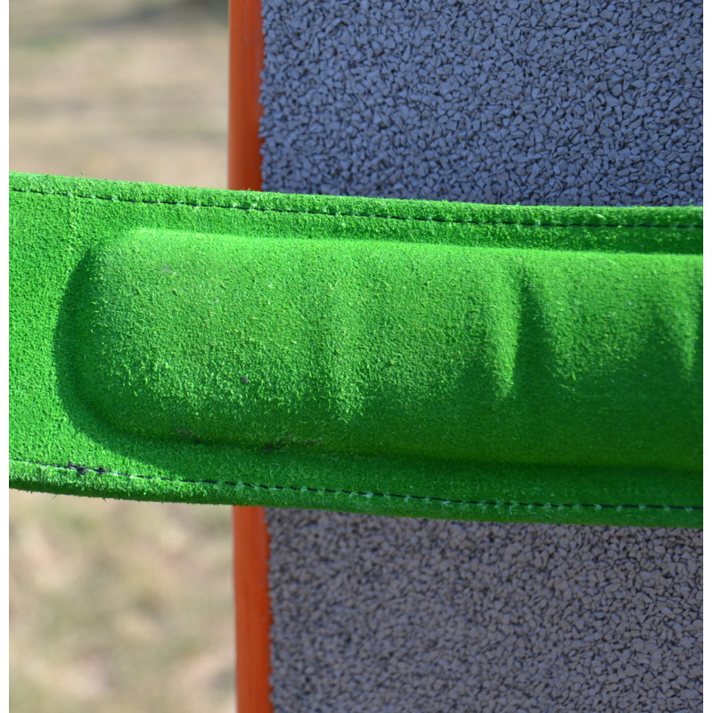 Пояс для тяжелой атлетики MadMax MFB-302 Quick Release Belt Black/Green, Размер L (82-100 см), Натуральная кожа, Черно-зеленый