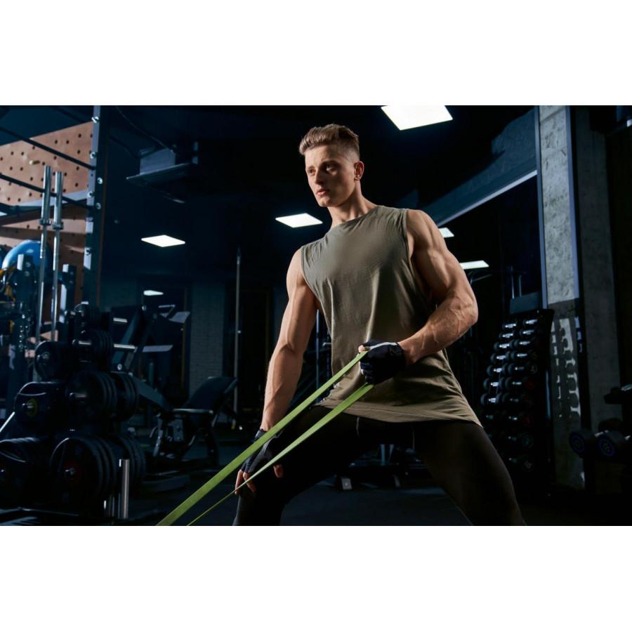 Еспандер-петля (гумка для фітнесу і кроссфіту) PowerPlay 4115 Power Band Зелена (16-32kg)