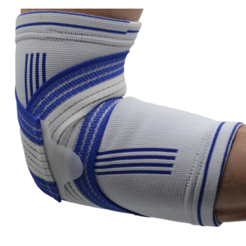 Налокітник Power System PS-6007 Elbow Support Pro White/Blue (1шт.) S/M