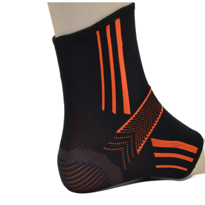 Бандажи на голеностоп Power System PS-6022 Ankle Support Evo Black/Orange (2шт.), Размер M, Эластан, Черно-оранжевый