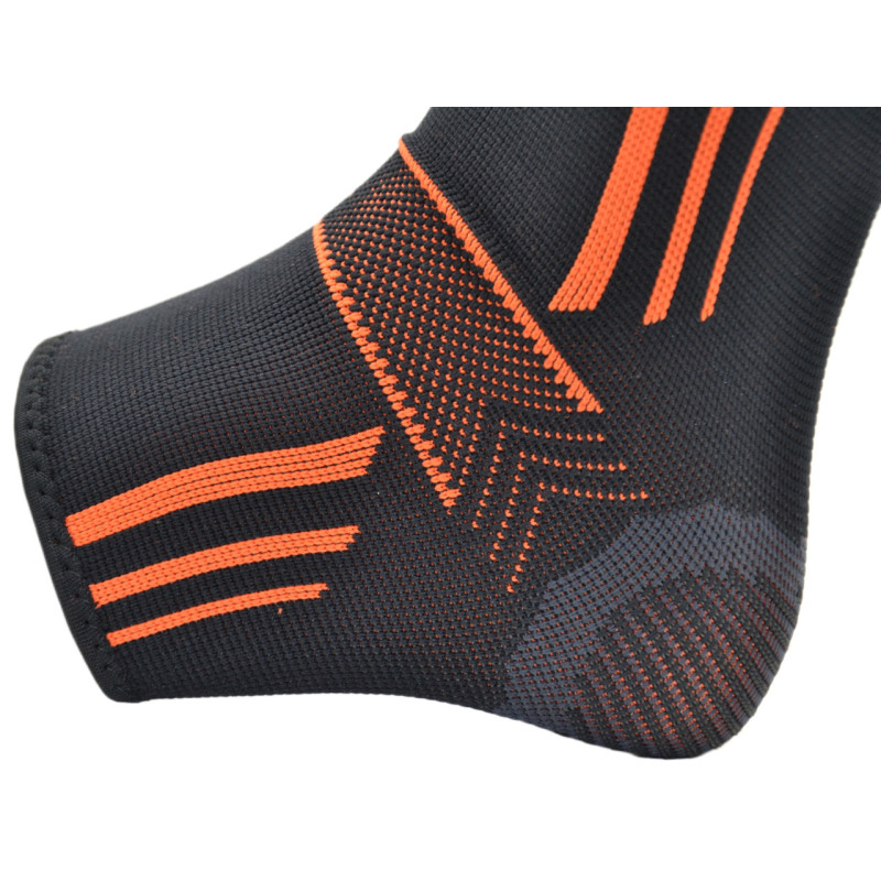 Бандажи на голеностоп Power System PS-6022 Ankle Support Evo Black/Orange (2шт.), Размер M, Эластан, Черно-оранжевый