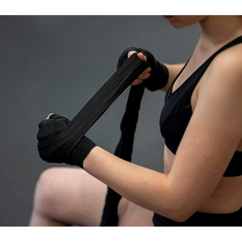 Бинти для боксу Power System PS-3404 Black (4 м)