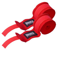 Бинти для боксу PowerPlay 3046 NYLON, Комплект: 2 бинти+чохол, Довжина 3 м, Еластичні, Нейлон, Червоний