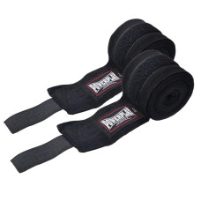 Бинти для боксу PowerPlay 3046 NYLON, Комплект: 2 бинти+чохол, Довжина 3 м, Еластичні, Нейлон, Чорний