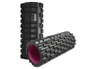Масажний ролик (роллер) Power System PS-4050 Fitness Foam Roller Black/Pink (33x15см.)