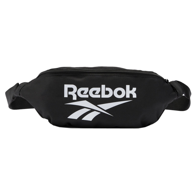 Сумка на пояс Reebok — компактная сумка-банан черного цвета для города и путешествий