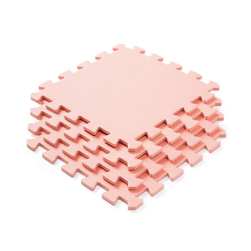 Мат-пазл детский коврик-пазл WCG EVA 30х30х1см персиковый