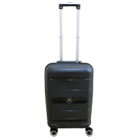 Пластиковый маленький чемодан из полипропилена 40L My Polo черный