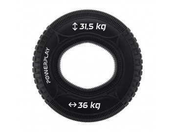 Еспандер кистьовий силіконовий PowerPlay PP-4330 Hand Grip Loops Hard 31.5-36 кг. Чорний
