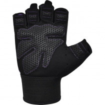 Рукавички для фітнесу RDX W1 Half Purple M Рукавички для фітнесу RDX W1 Half Purple M