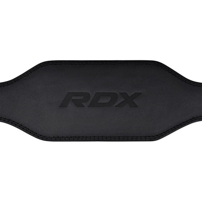 Ремень для тяжелой атлетики RDX 6 кожаный Full Black S