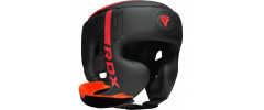 Боксерський шолом RDX F6 KARA Matte Red XL (капа у комплекті)