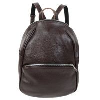 Кожаный женский рюкзак 9L Borsacomoda коричневый