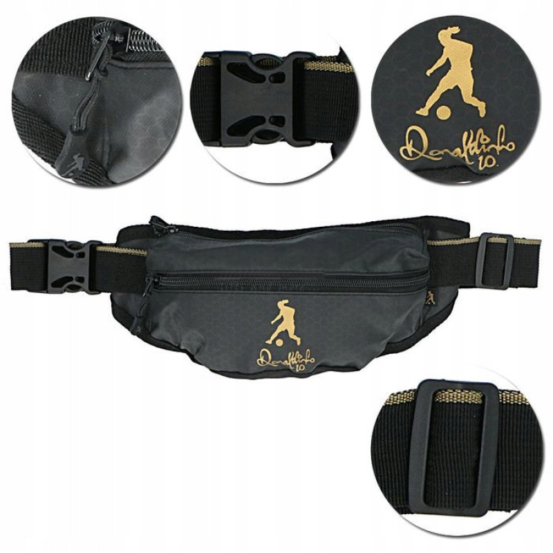 Сумка на пояс, бананка Ronaldinho 10 Waist bag черная