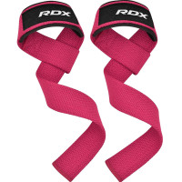 Лямки для тяги RDX W1 Gym Single Strap Pink Plus, 60×4 см, хлопок/эластан, розовый
