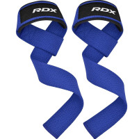 Лямки для тяги RDX W1 Gym Single Strap Blue Plus, 60×4 см, бавовна/еластан, синій