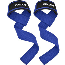 Лямки для тяги RDX W1 Gym Single Strap Blue Plus, Довжина 60 см, Ширина 4 см, Бавовна, Еластан, Синій