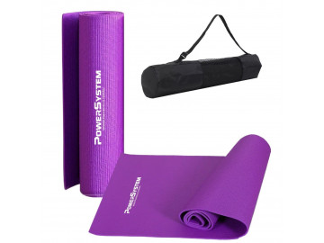 Килимок для йоги та фітнесу Power System PS-4014 PVC Fitness-Yoga Mat Purple (173x61x0.6)