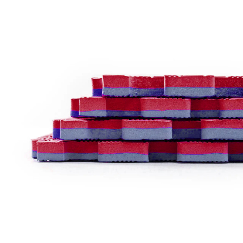 Мат-татамі (Мат-пазл ластівчин хвіст) WCG EVA 100х100х2 cm синьо-червоний