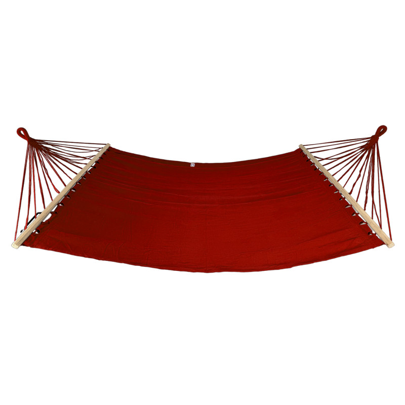 Стойка для гамака WCG + Гамак с планкой WISH красный двухместный XXL 200х150 WCG