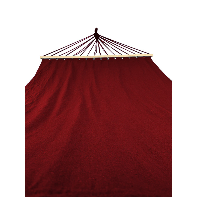 Стойка для гамака WCG + Гамак с планкой WISH красный двухместный XXL 200х150 WCG