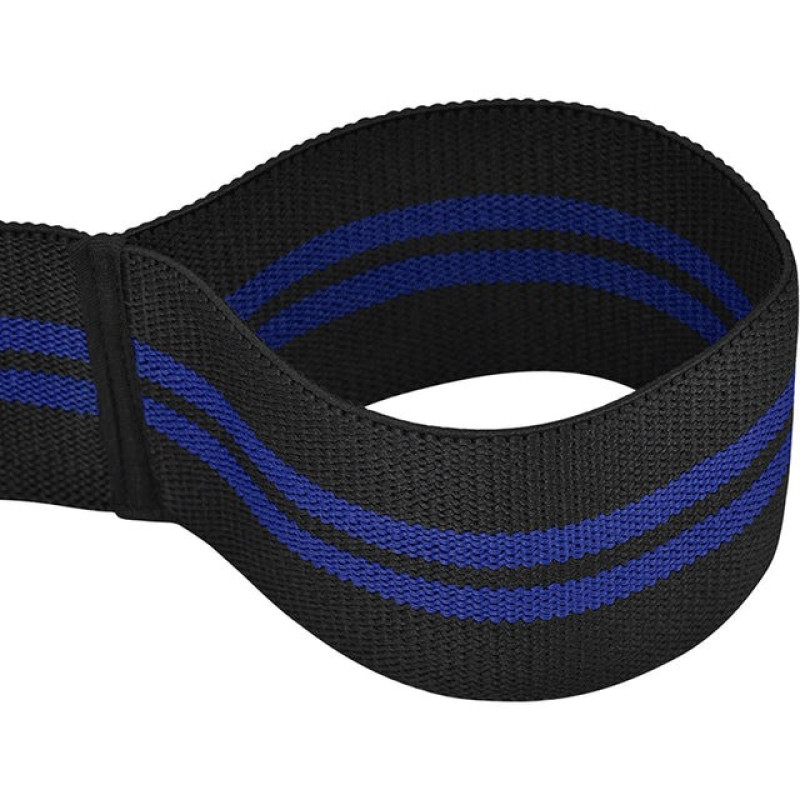 Бинты на колени RDX GYM KNEE WRAP R11 BLACK/BLUE, Длина 2 м, Хлопок, Полиэстер, Черно-синий