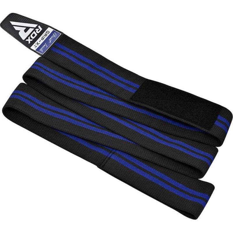 Бинты на колени RDX GYM KNEE WRAP R11 BLACK/BLUE, Длина 2 м, Хлопок, Полиэстер, Черно-синий