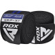 Бинты на колени RDX GYM KNEE WRAP R11 BLACK/BLUE, Длина 2 м, Хлопок, Полиэстер, Черно-синий