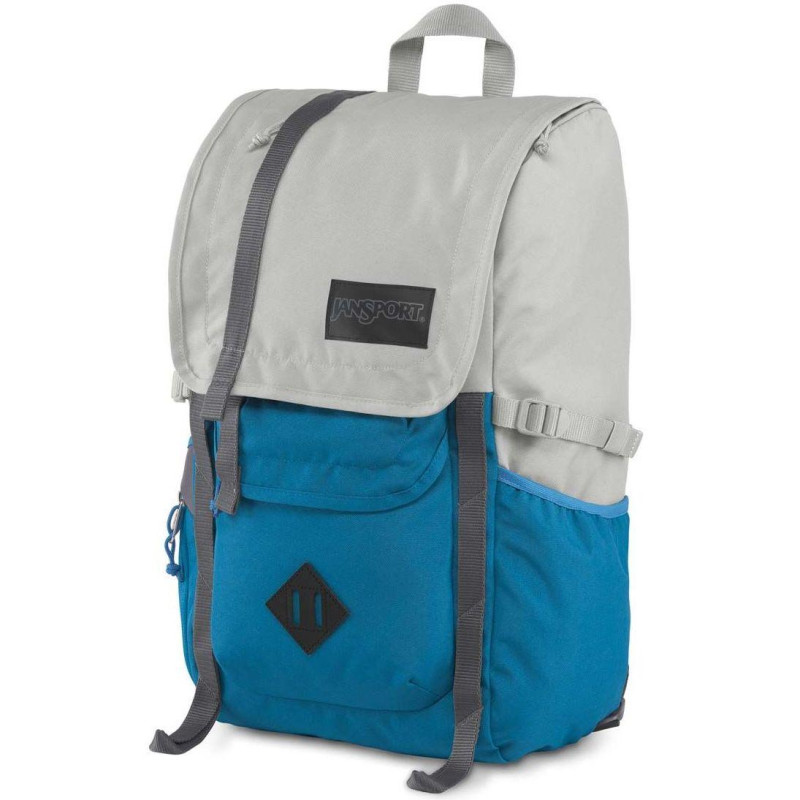 Городской рюкзак 28L Jansport Hatchet серый с голубым