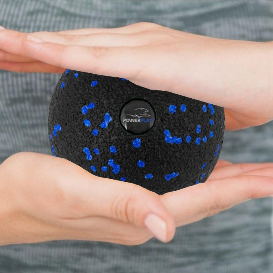 Массажный мяч PowerPlay PP-4350 Epp Massage Ball (d8) Черно/Синий