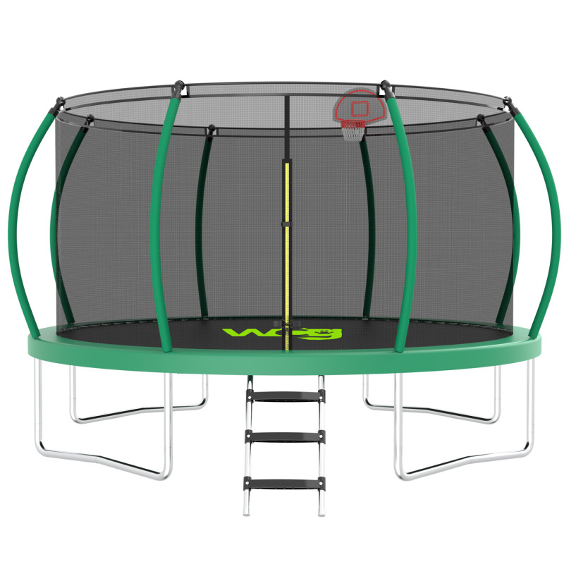 Батут WCG 366 см с внутренней защитной сеткой и LED подсветкой 12FT
