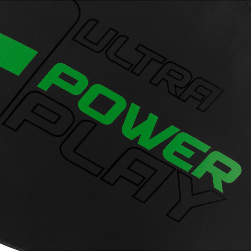 Лапи боксерські PowerPlay 3044 Pro Carbon Ultra Series Чорно-Зеленіі PU [пара]