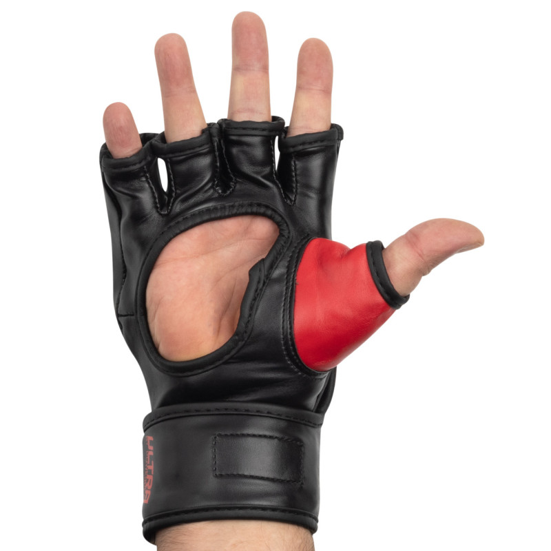 Перчатки для MMA PowerPlay 3093, Размер M, Искусственная кожа (PU), Черный