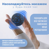 Массажный мяч PowerPlay PP-4350 Epp Massage Ball (d8) Черно/Синий Массажный мяч PowerPlay PP-4350 Epp Massage Ball (d8) Черно/Синий
