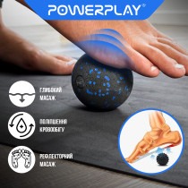 Массажный мяч PowerPlay PP-4350 Epp Massage Ball (d8) Черно/Синий Массажный мяч PowerPlay PP-4350 Epp Massage Ball (d8) Черно/Синий