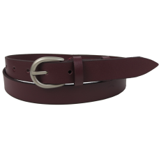 Жіночий ремінь шкіряний Skipper марсала, ширина 2,5 см