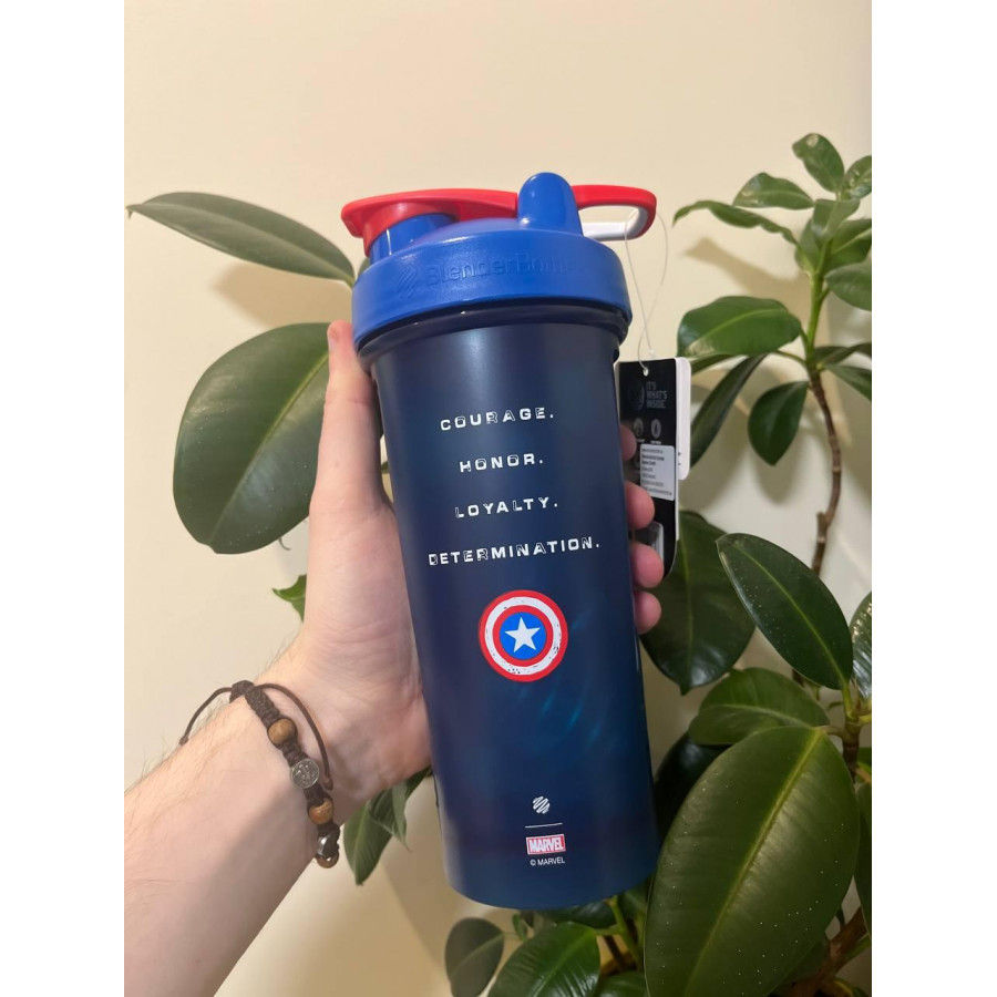 Шейкер спортивний BlenderBottle Classic Loop PRO 28oz/820ml Marvel Capitan Amerika (600557)