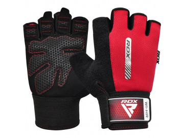 Рукавички для фітнесу RDX W1 HALF RED-XL